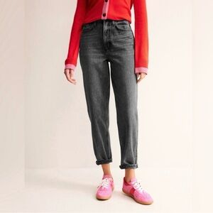 Boden NEW High Rise ‘90s Tapered Jeans in Washed Black Women’s Size W29 L28